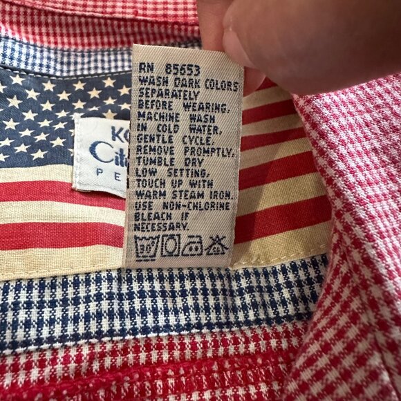 VTG Koret City Blues Petites Jacket Womens PM Red Gingham Check Western Retro - Picture 5 of 9